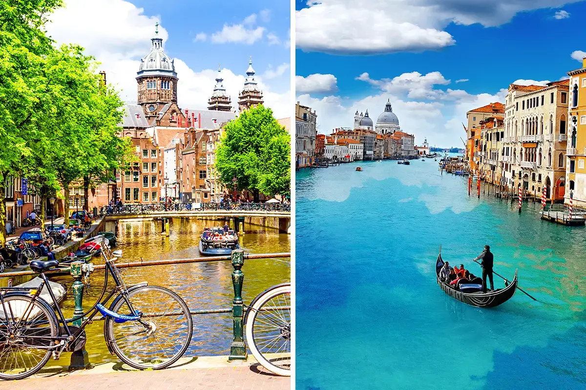 Ámsterdam versus Venecia