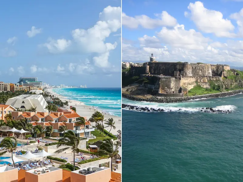¿Cancún vs. Puerto Rico de vacaciones? ¿Cuál es MEJOR visitar?