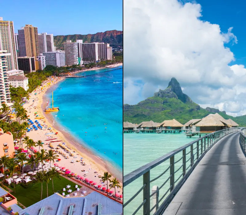 ¿Hawái o Bora Bora para su luna de miel en 2023? ¡Una comparación honesta para ayudarte a elegir!