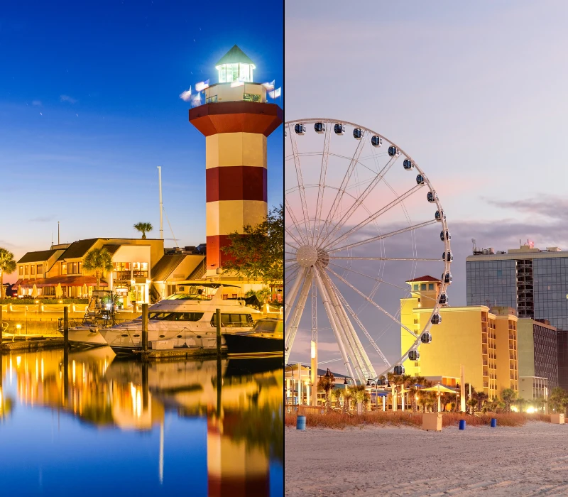 Hilton Head versus Myrtle Beach para las vacaciones [2023]: ¡Una comparación honesta para ayudarte a elegir!