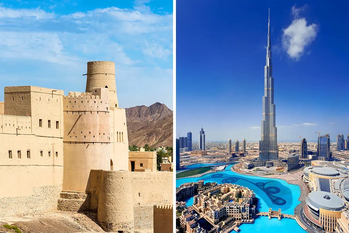 Omán vs Dubái