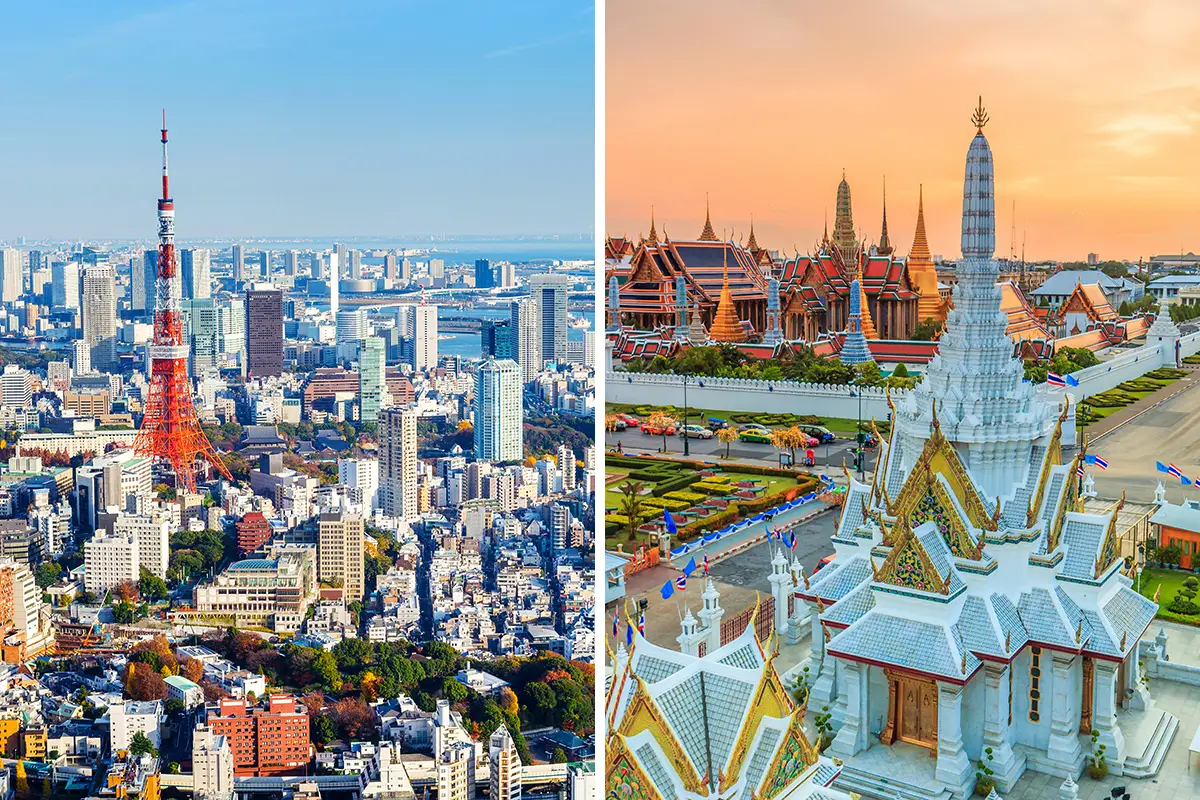 Tokio vs Bangkok