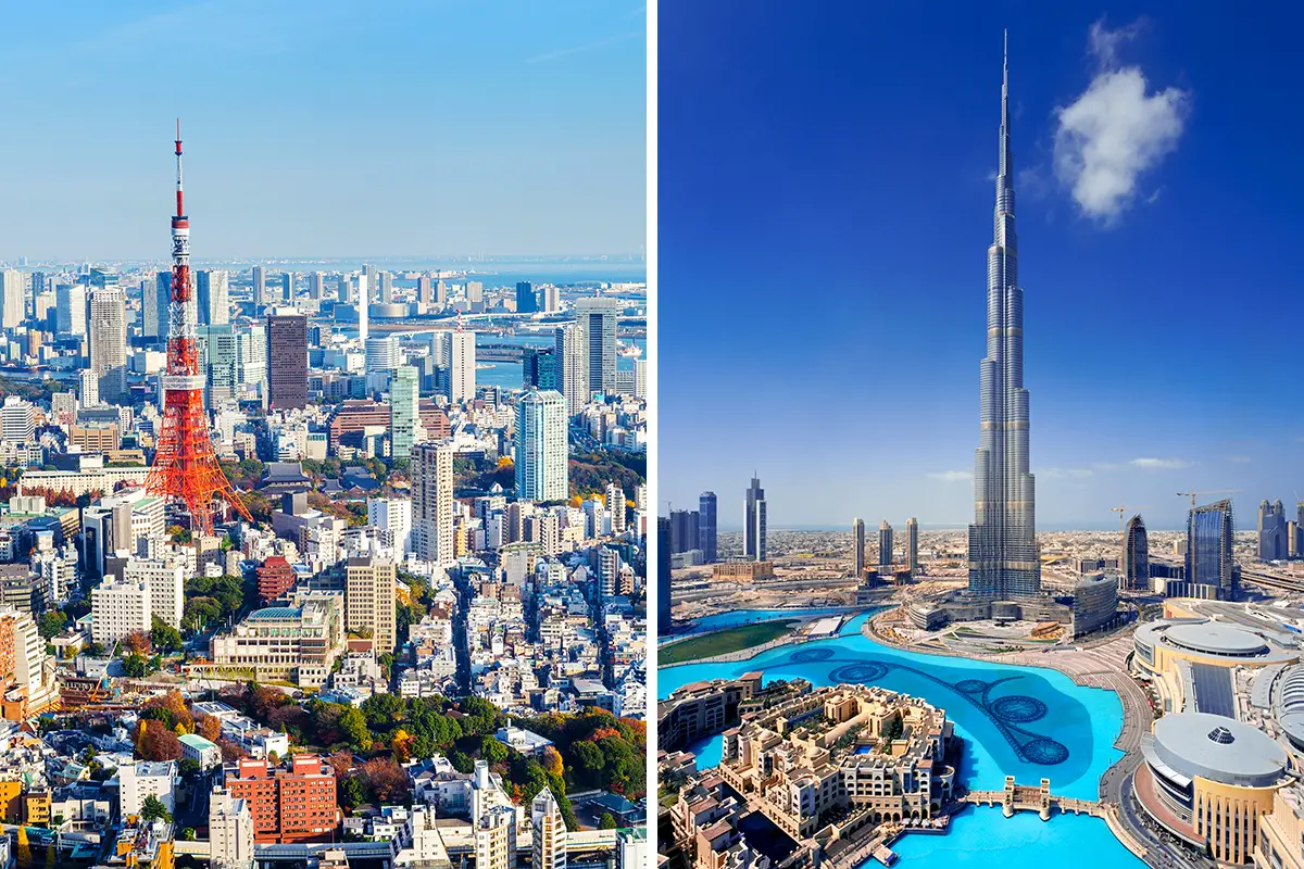 Tokio vs Dubái