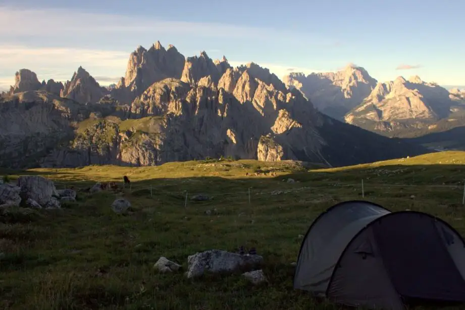 Camping salvaje en Europa.