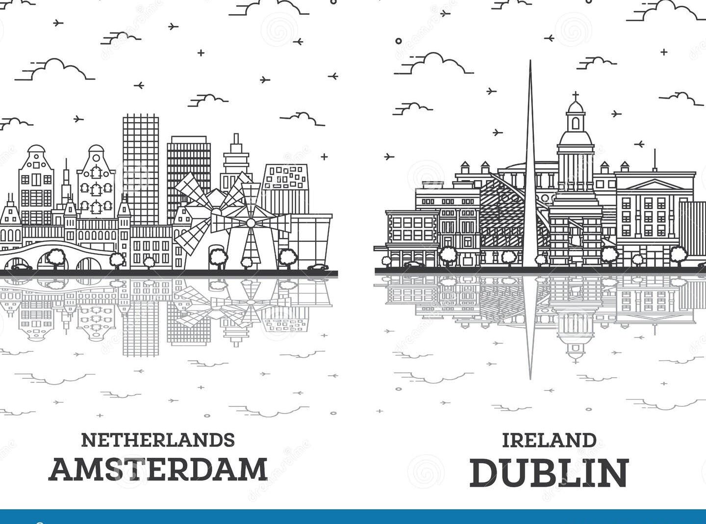 Dublín vs Ámsterdam Dublín sería una de las principales ciudades de la UE si tuviéramos tranvías como Ámsterdam.