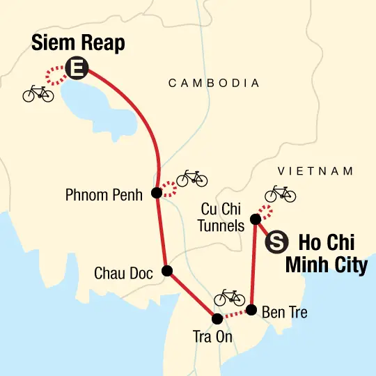 Vietnam y Camboya: un itinerario activo de 10 días con G Adventures...