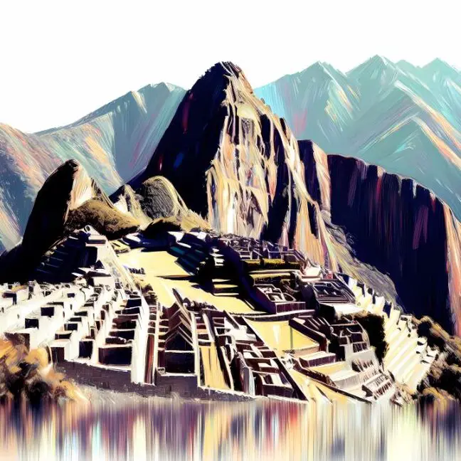 Machu Picchu en Perú - Pintura - A.D. Visual - Arte digital e IA...
