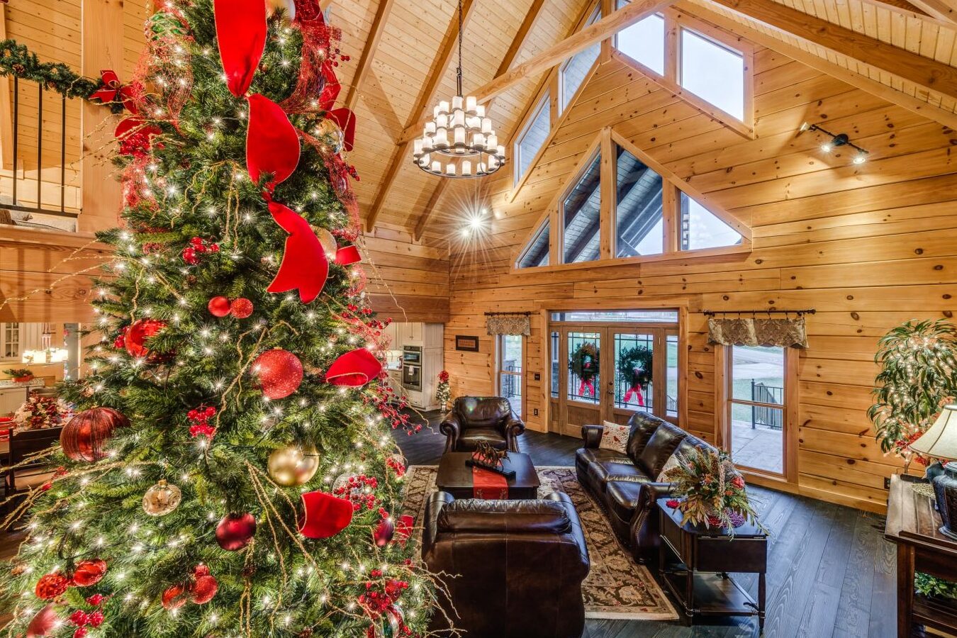 Navidad en Cambridge - Honest Abe Log Homes & Cabins