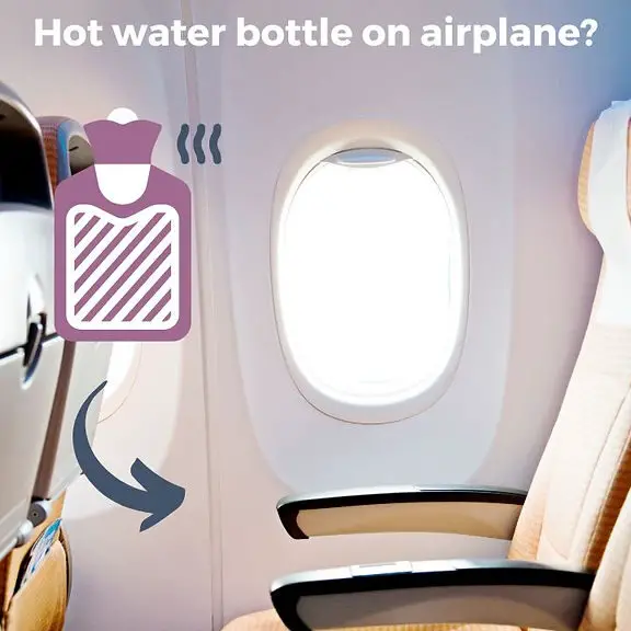 ¿Se puede llevar una bolsa de agua caliente en un avión?