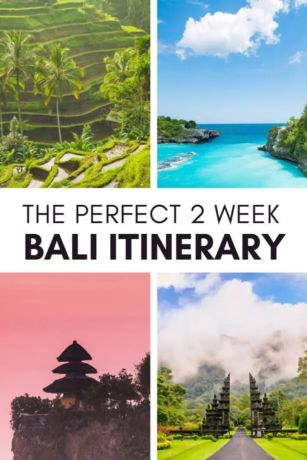 El itinerario perfecto de 2 semanas por Bali para quienes visitan por primera vez